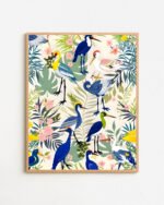 Shop bird symphony birds botanical wildlife forest small batch Art Print, Canvas Print & Fabric Print - exclusively available at 83oranges.com by artist Uma Gokhale India