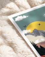 Shop abstract mountain collage nature landscape small batch graphic Art Print, Canvas Print & Fabric Print - exclusively available at 83oranges.com by artist Uma Gokhale India