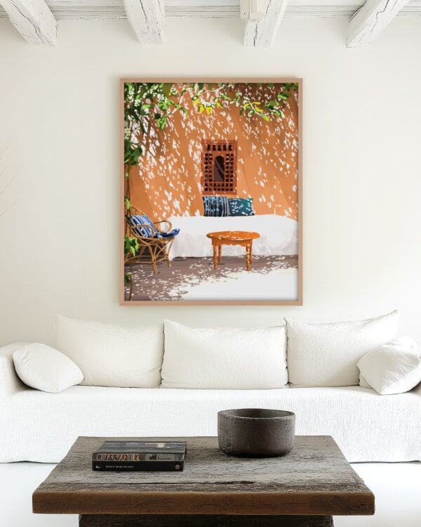 Shop Turkish Architecture Morocco Buildings Art Print, Canvas Print & Fabric Print - exclusively available at 83oranges.com by artist Uma Gokhale India