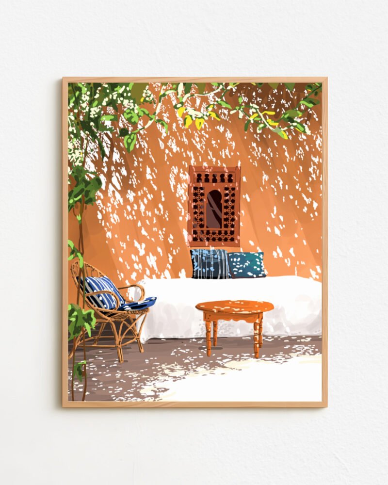 Shop Turkish Architecture Morocco Buildings Art Print, Canvas Print & Fabric Print - exclusively available at 83oranges.com by artist Uma Gokhale India