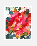Shop Abstract Playful Warm Endearing Painting Art Print, Canvas Print - exclusively certified & available to order online at 83oranges.com by artist Uma Gokhale India