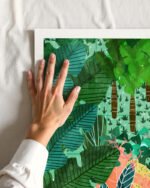 Shop Dense Forest Lush Botanical Nature Jungle Painting Oak Framed Art Print, Canvas Print, Commercial digital license & Instant download printable - available at 83oranges.com by artist Uma Gokhale India Shop Dense Forest Lush Botanical Nature Jungle Painting Oak Framed Art Print, Canvas Print, Commercial digital license & Instant download printable - available at 83oranges.com by artist Uma Gokhale India