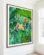 Shop Dense Forest Lush Botanical Nature Jungle Painting Oak Framed Art Print, Canvas Print, Commercial digital license & Instant download printable - available at 83oranges.com by artist Uma Gokhale India Shop Dense Forest Lush Botanical Nature Jungle Painting Oak Framed Art Print, Canvas Print, Commercial digital license & Instant download printable - available at 83oranges.com by artist Uma Gokhale India