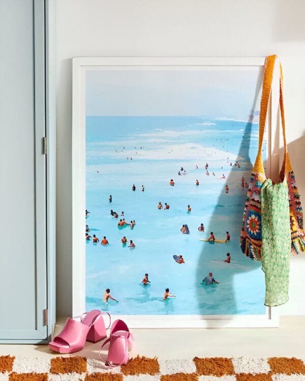 Shop Hot summer beachy Painting Art Print, Canvas Print - available at 83oranges.com by artist Uma Gokhale India