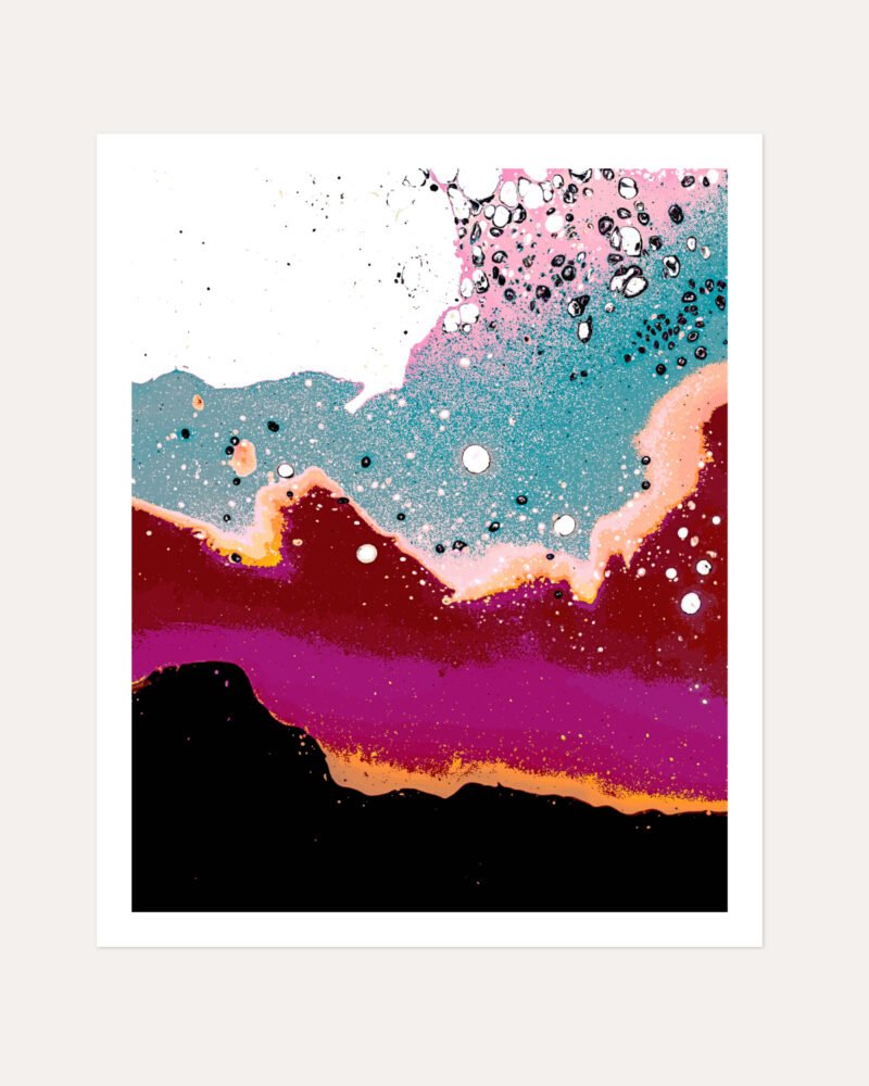 Shop Abstract Eclectic Purple Blue White Scandinavian Art Print, Canvas Print, Commercial digital license & Instant download printable - exclusively available at 83oranges.com by artist Uma Gokhale India
