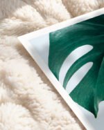 Shop Monstera Leaves Tropical Jungle Minimal Botanical Plants small batch graphic Art Print, Canvas Print, Commercial digital license & Instant download printable - exclusively available at 83oranges.com by artist Uma Gokhale India