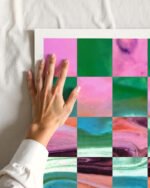 Shop Abstract lux texture pattern checkerboard small batch graphic Art Print, Canvas Print, Commercial digital license & Instant download printable - exclusively available at 83oranges.com by artist Uma Gokhale India