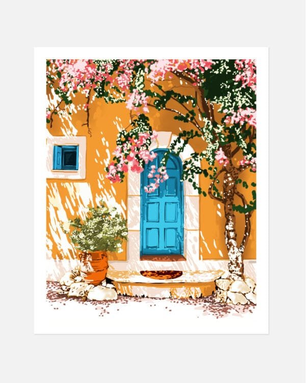 Shop Turkish Architecture Morocco Buildings Art Print, Canvas Print & Fabric Print - exclusively available at 83oranges.com by artist Uma Gokhale India