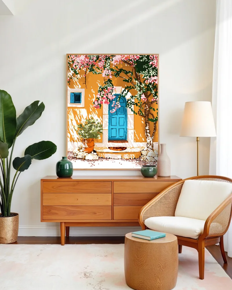 Shop Turkish Architecture Morocco Buildings Art Print, Canvas Print & Fabric Print - exclusively available at 83oranges.com by artist Uma Gokhale India