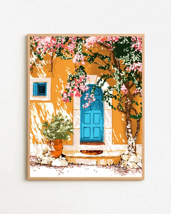 Shop Turkish Architecture Morocco Buildings Art Print, Canvas Print & Fabric Print - exclusively available at 83oranges.com by artist Uma Gokhale India