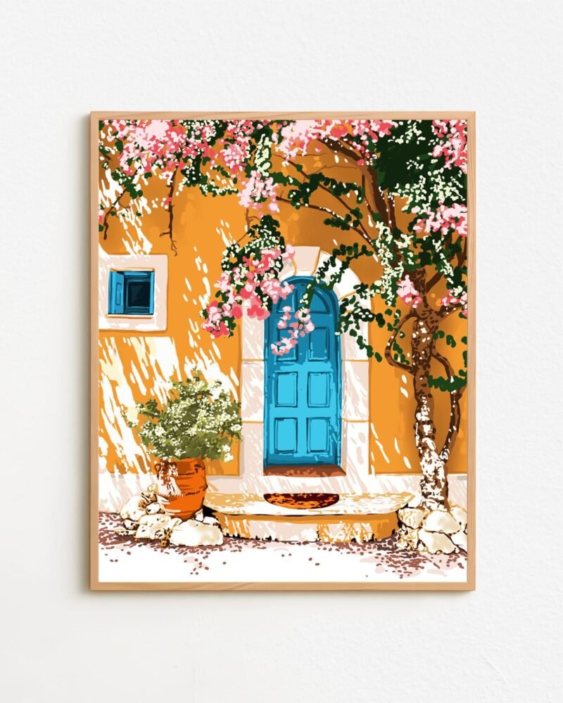Shop Turkish Architecture Morocco Buildings Art Print, Canvas Print & Fabric Print - exclusively available at 83oranges.com by artist Uma Gokhale India