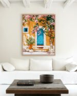 Shop Turkish Architecture Morocco Buildings Art Print, Canvas Print, Commercial digital license & Instant download printable - exclusively available at 83oranges.com by artist Uma Gokhale India