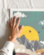 Shop abstract mountain collage nature landscape small batch graphic Art Print, Canvas Print, Commercial digital license & Instant download printable - exclusively available at 83oranges.com by artist Uma Gokhale India Shop abstract mountain collage nature landscape small batch graphic Art Print, Canvas Print, Commercial digital license & Instant download printable - exclusively available at 83oranges.com by artist Uma Gokhale India