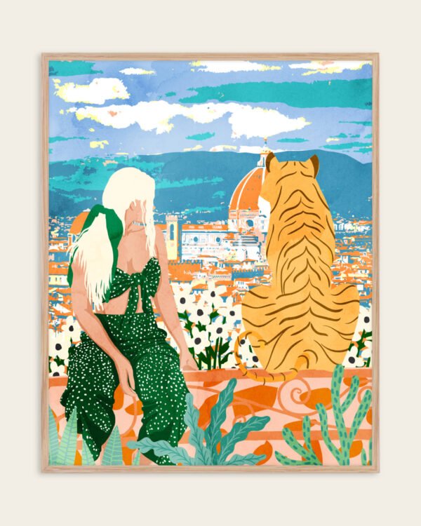 Shop Modern Boho Tropical Terrazzo Monstera Plants Botanical Art Print, Canvas Print, Commercial digital license & Instant download printable- exclusively available at 83oranges.com by artist Uma Gokhale India