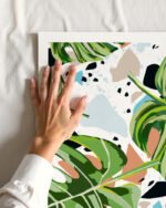 Shop Modern Boho Tropical Terrazzo Monstera Plants Botanical Art Print, Canvas Print, Commercial digital license & Instant download printable- exclusively available at 83oranges.com by artist Uma Gokhale India Shop Modern Boho Tropical Terrazzo Monstera Plants Botanical Art Print, Canvas Print, Commercial digital license & Instant download printable- exclusively available at 83oranges.com by artist Uma Gokhale India