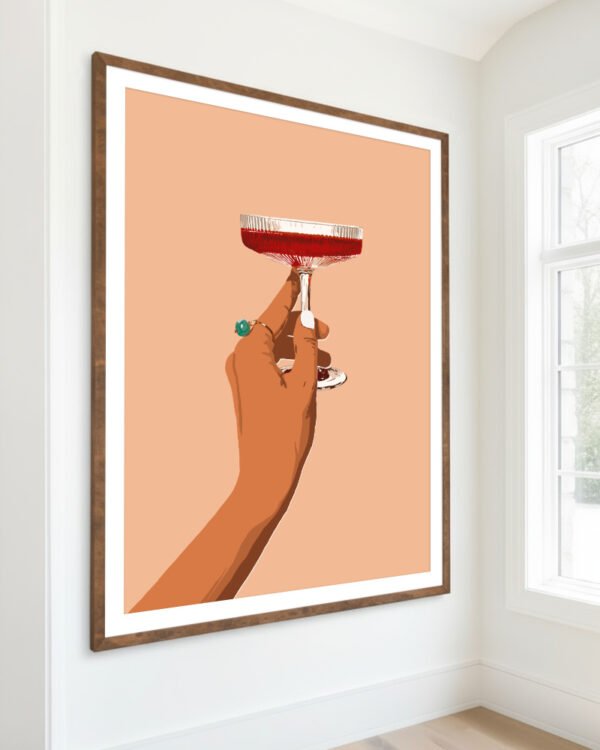 Shop Cheers Party Celebration Art Print, Canvas Print, Commercial Digital License & Instant download printable- exclusively available at 83oranges.com by artist Uma Gokhale India