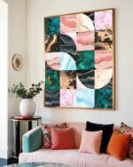 Shop Abstract lux marble geometric graphic Art Print, Canvas Print & Fabric Print - exclusively available at 83oranges.com by artist Uma Gokhale India