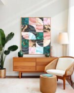 Shop Abstract lux marble geometric graphic Art Print, Canvas Print & Fabric Print - exclusively available at 83oranges.com by artist Uma Gokhale India