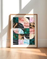 Shop Abstract lux marble geometric graphic Art Print, Canvas Print & Fabric Print - exclusively available at 83oranges.com by artist Uma Gokhale India