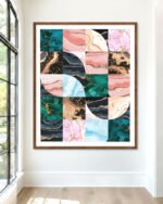 Shop Abstract lux marble geometric graphic Art Print, Canvas Print, Commercial digital license & Instant download printable - exclusively available at 83oranges.com by artist Uma Gokhale India