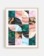 Shop Abstract lux marble geometric graphic Art Print, Canvas Print & Fabric Print - exclusively available at 83oranges.com by artist Uma Gokhale India