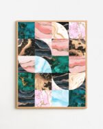 Shop Abstract lux marble geometric graphic Art Print, Canvas Print & Fabric Print - exclusively available at 83oranges.com by artist Uma Gokhale India