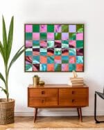 Shop Abstract lux texture pattern checkerboard small batch graphic Art Print, Canvas Print & Fabric Print - exclusively available at 83oranges.com by artist Uma Gokhale India