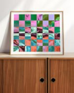 Shop Abstract lux texture pattern checkerboard small batch graphic Art Print, Canvas Print & Fabric Print - exclusively available at 83oranges.com by artist Uma Gokhale India