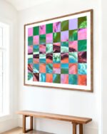 Shop Abstract lux texture pattern checkerboard small batch graphic Art Print, Canvas Print, Commercial digital license & Instant download printable - exclusively available at 83oranges.com by artist Uma Gokhale India