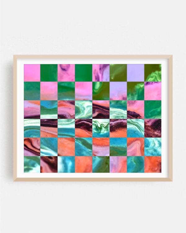 Shop Abstract lux texture pattern checkerboard small batch graphic Art Print, Canvas Print & Fabric Print - exclusively available at 83oranges.com by artist Uma Gokhale India