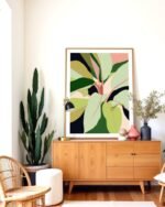 Shop To Plant a garden is to believe in tomorrow Botanical Nature blush Painting Art Print, Canvas Print, digital printable download - available at 83oranges.com by artist Uma Gokhale India