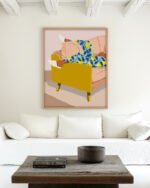 Shop Casual Sunday Lemons Self-care Holiday Weekend Pastel Art Print & Canvas Print, Commercial digital license & Instant download printable - exclusively certified at 83oranges.com by artist Uma Gokhale India