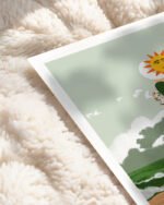 Shop celestial sun moon union lovers passionate Art Print, Quirky Funny Sleep Art Print, Canvas Print, Commercial digital license & instant download printable - available at 83oranges.com by artist Uma Gokhale India