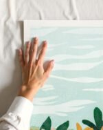 Shop Bohemian woman tattoo style Holiday Weekend Fashion Pastel Art Print & Canvas Print, Commercial digital license & Instant download printable - exclusively certified at 83oranges.com by artist Uma Gokhale India