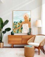 Shop Bohemian woman tattoo style Holiday Weekend Fashion Pastel Art Print & Canvas Print - exclusively certified at 83oranges.com by artist Uma Gokhale India
