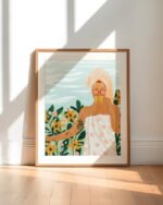 Shop Bohemian woman tattoo style Holiday Weekend Fashion Pastel Art Print & Canvas Print - exclusively certified at 83oranges.com by artist Uma Gokhale India