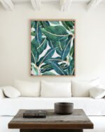 Shop Edge & Dance Tropical Botanical Nature Plants Art Print, Canvas Print, Commercial digital license & Instant printable download - available at 83oranges.com by artist Uma Gokhale India