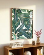 Shop Edge & Dance Tropical Botanical Nature Plants Art Print, Canvas Print, Commercial digital license & Instant printable download - available at 83oranges.com by artist Uma Gokhale India