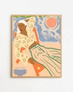 Shop Bohemian woman free spirit independent Art Print & Canvas Print - exclusively certified at 83oranges.com by artist Uma Gokhale India