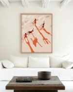 Shop free spirits freedom children on beach vacation Art Print & Canvas Print, Commercial digital license & Instant download printable - exclusively certified at 83oranges.com by artist Uma Gokhale Indiachair