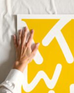 Shop Yellow Typography It is what it is lettering quote Art Print & Canvas Print, Commercial digital license & Instant download printable - exclusively certified at 83oranges.com by artist Uma Gokhale India