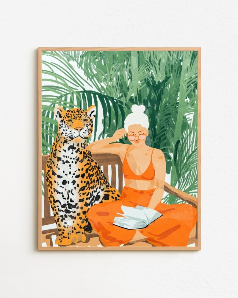 Shop The Jungle (Original) small batch Art Print, Canvas Print & Fabric Print - exclusively available at 83oranges.com by artist Uma Gokhale India