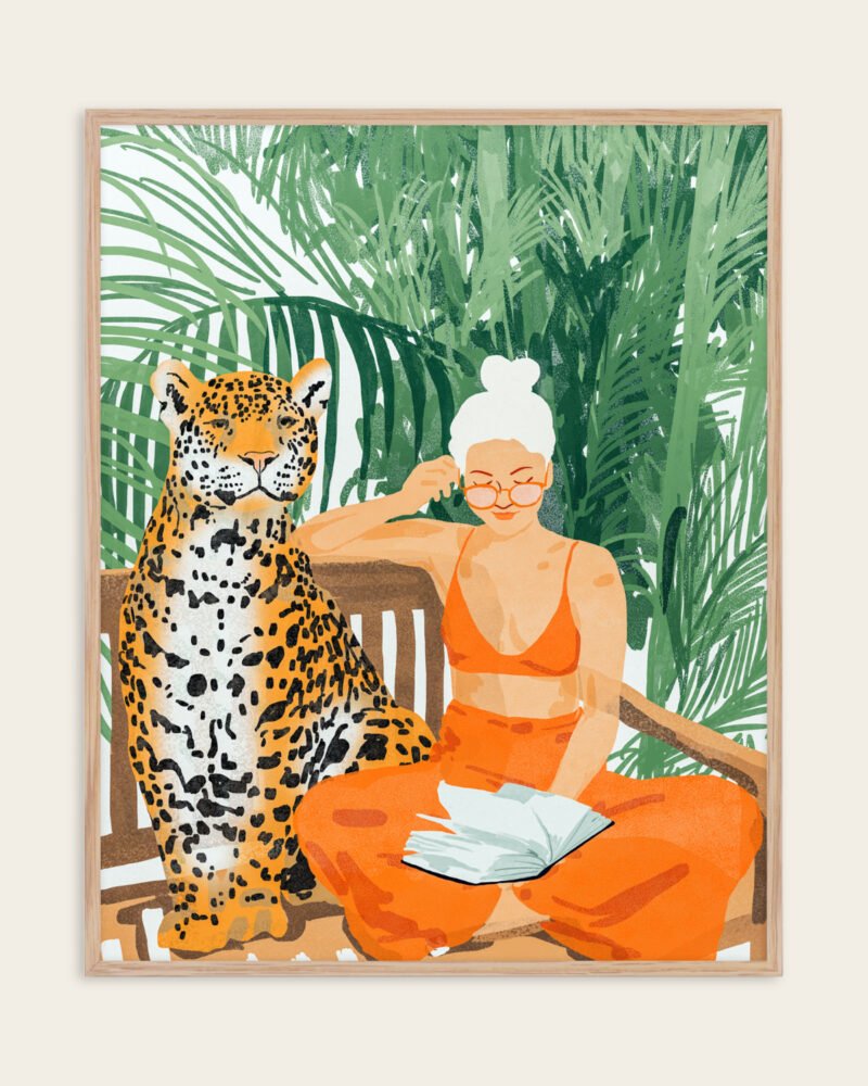 Shop The Jungle (Original) small batch Art Print, Canvas Print & Fabric Print - exclusively available at 83oranges.com by artist Uma Gokhale India