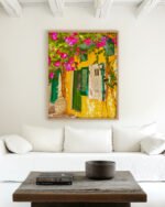 Shop Turkish Architecture Morocco Buildings Villa Sunshine Art Print, Canvas Print, Commercial digital license & Instant download printable - exclusively available at 83oranges.com by artist Uma Gokhale India