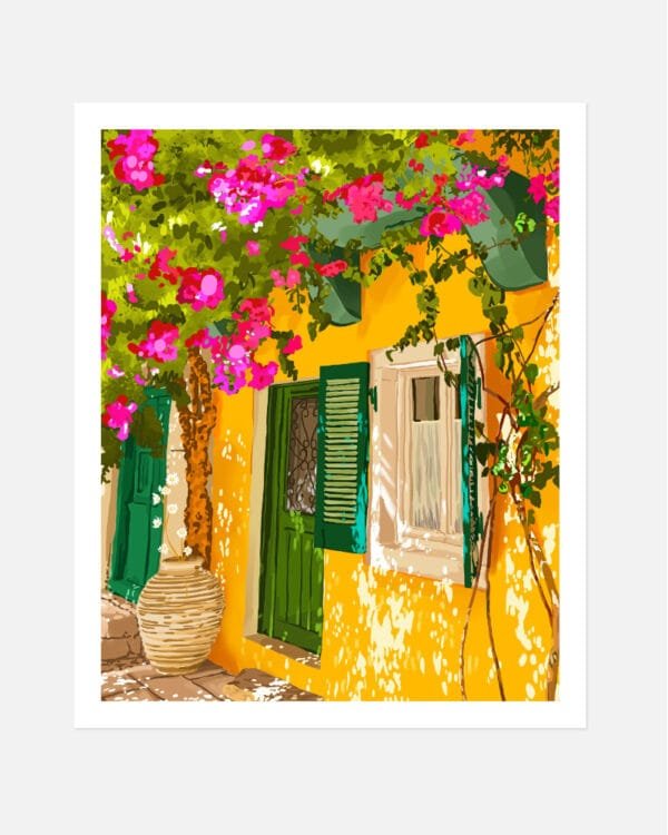 Shop Turkish Architecture Morocco Buildings Art Print, Canvas Print & Fabric Print - exclusively available at 83oranges.com by artist Uma Gokhale India