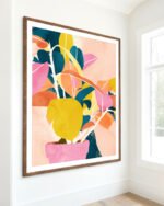 Shop Blush watercolor Botanical Nature Colorblock Painting Art Print, Canvas Print, Commercial digital license & Instant printable download - available at 83oranges.com by artist Uma Gokhale India Shop Blush watercolor Botanical Nature Colorblock Painting Art Print, Canvas Print, Commercial digital license & Instant printable download - available at 83oranges.com by artist Uma Gokhale India