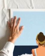 Shop Bohemian woman Tropical vacation Fashion social detox no posting Art Print & Canvas Print, Commercial digital license & Instant download printable - exclusively certified at 83oranges.com by artist Uma Gokhale India