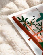 Shop Bohemian woman with dog pet Holiday Weekend Pastel Art Print & Canvas Print, Commercial digital license & Instant download printable - exclusively certified at 83oranges.com by artist Uma Gokhale India