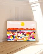 Shop pastel romantic landscape nature abstract Painting Art Print, Canvas Print & Fabric Print - exclusively available at 83oranges.com by artist Uma Gokhale India
