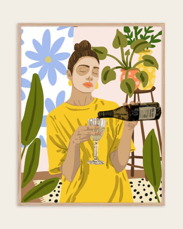 Shop Self-care routine Holiday Weekend Fashion Pastel Art Print & Canvas Print, Commercial digital license & Instant download printable - exclusively certified at 83oranges.com by artist Uma Gokhale India
